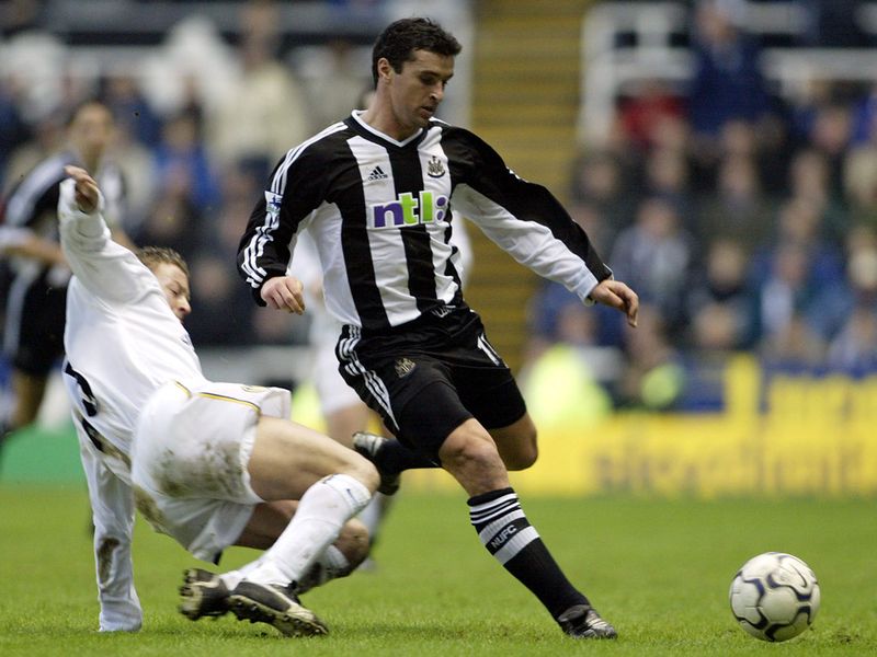 Speed in action against former side Leeds in January 2002