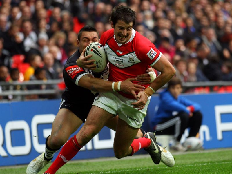 Danny Jones comes close for Wales...