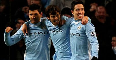 Silva: Celebrates his winning goal