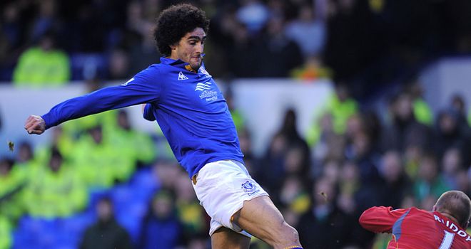 Marouane Fellaini: Recently signed a new five-year deal to keep him at Everton