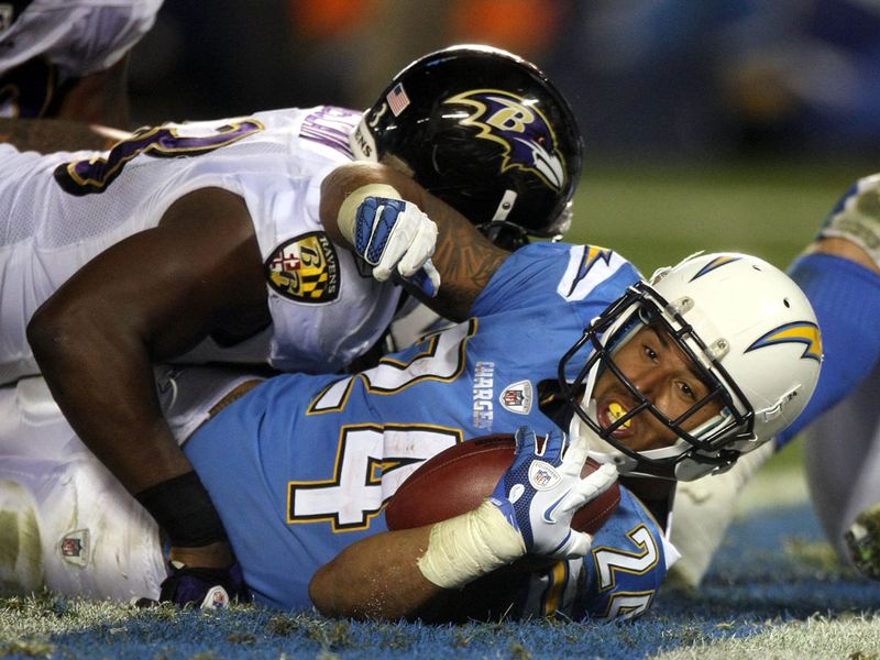 Ryan Mathews and San Diego battered play-off bound Baltimore.