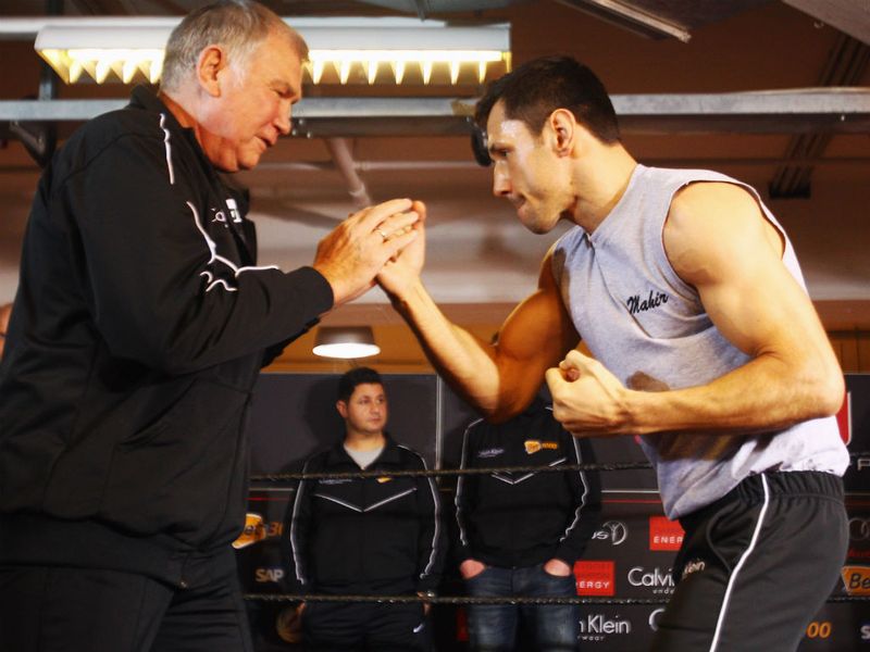 before working up a sweat in front of the watching media