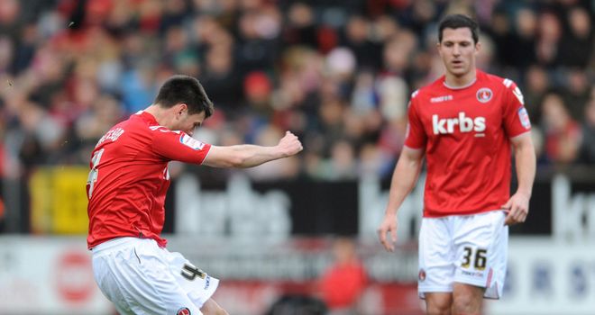Jackson: Hits his free-kick for Charlton