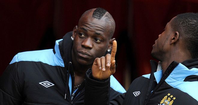 Mario Balotelli: Scored twice when City beat Manchester rivals United 6-1 earlier in the season