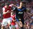 Van Persie and Carrick: will be battling it out at the Emirates