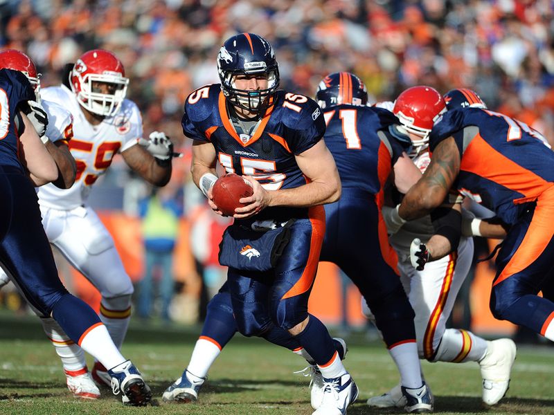 Tim tebow and the Broncos lost against the Chiefs but still won the AFC West.