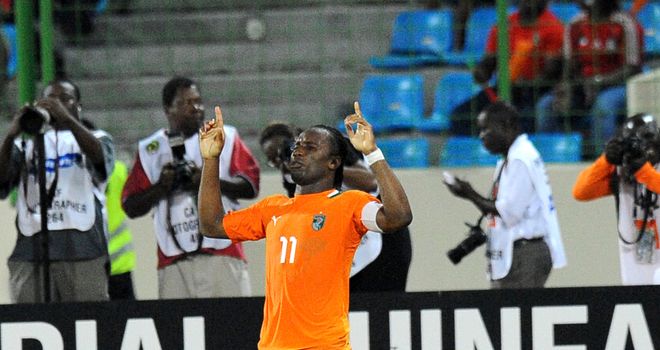 Didier Drogba: Scored twice as Ivory Coast beat Equatorial Guinea 3-0 in the quarter-finals