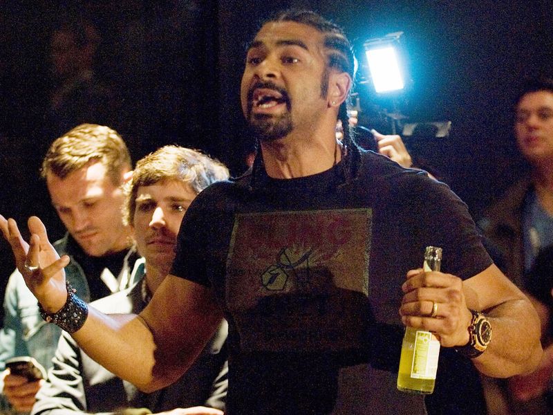 David Haye whips up controversy at the post-fight press conference