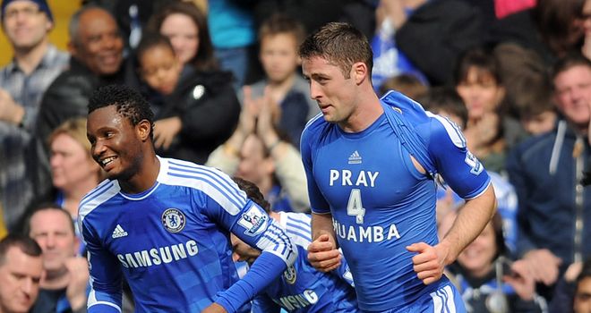 Gary Cahill: Showing his support for former Bolton team-mate Fabrice Muamba