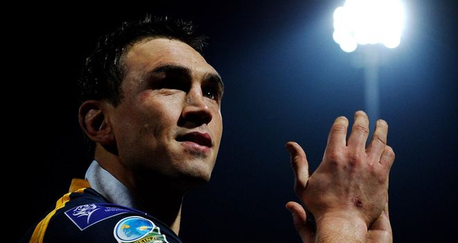 Kevin Sinfield: surpassed Lewis Jones with 20-point haul against Salford