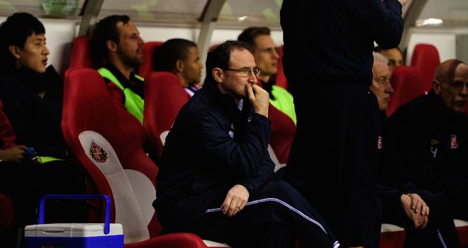 Martin O'Neill: Unhappy with the way Sunderland performed against Everton