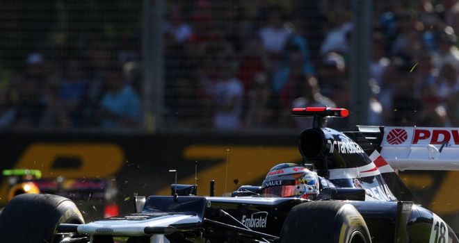 Pastor Maldonado: Crashed on the final lap of the Australian Grand Prix
