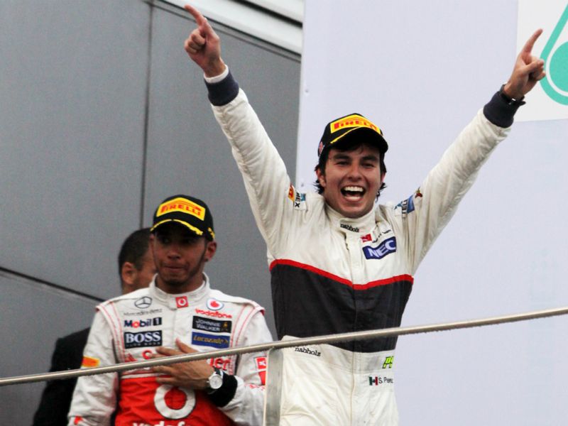 Sergio Perez was delighted with second