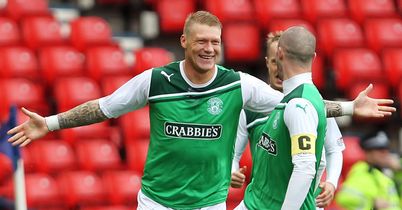 O'Connor: Celebrates his goal at Hampden