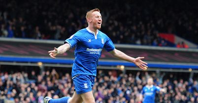 Rooney: Celebrates his goal for City