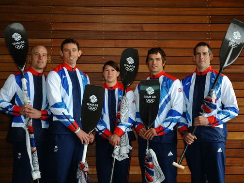 Team GB: The slalom canoe team for London 2012.