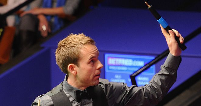 Ali Carter: Will face Judd Trump in the last 16 after quickfire win at the Crucible
