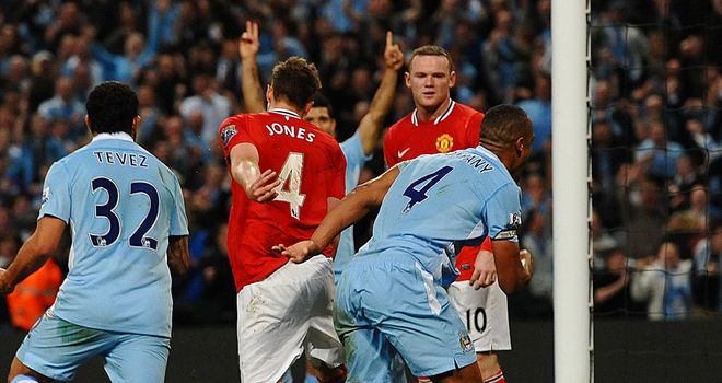In the Monday Night Football derby between Man City and Man Utd, it was a single goal that decided who would have the advantage in the 2011/12 title race.