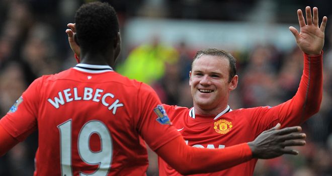 Danny Welbeck: Appreciates the support of Wayne Rooney on and off the field.