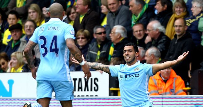 Carlos Tevez: Has made a starring return for City and Mancini admits he has been missed
