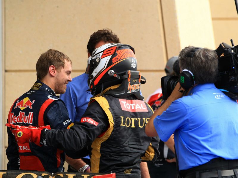 Kimi congratulates Sebastian