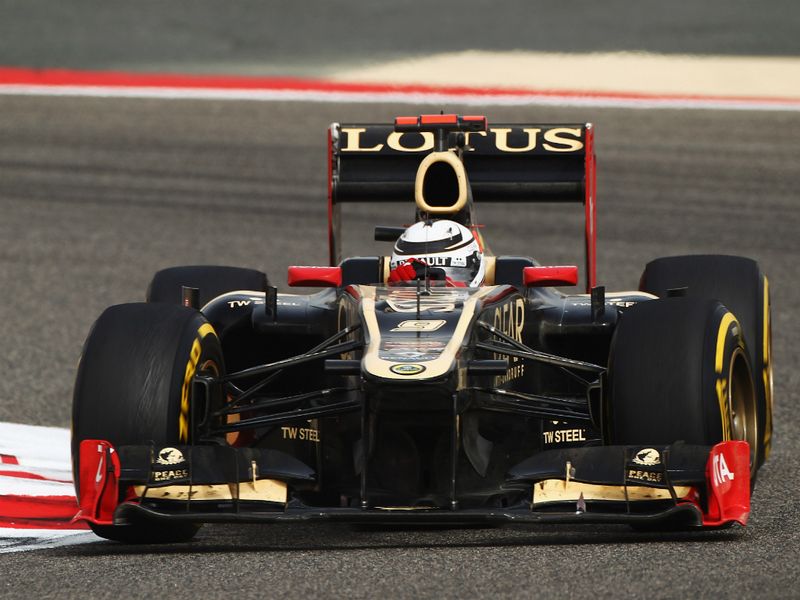 Kimi Raikkonen on track