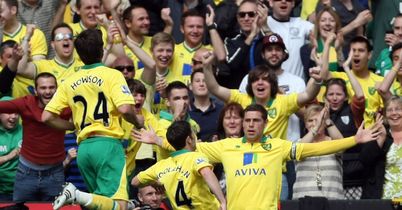 Holt: Celebrates his goal against Villa