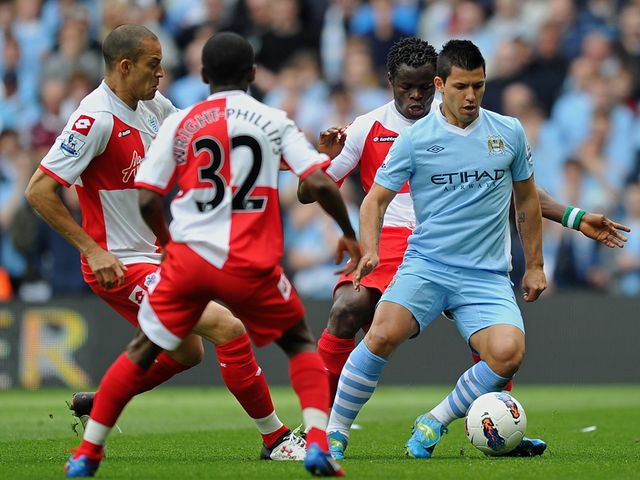 Aguero finds himself under pressure.