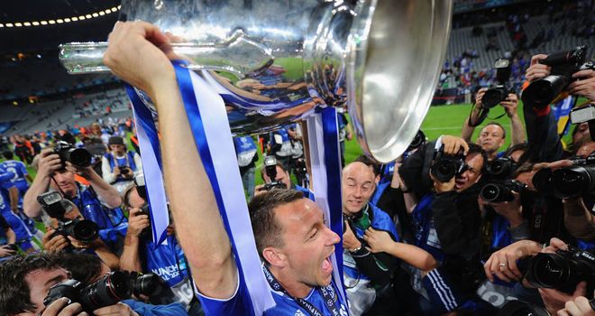 John Terry: The Chelsea skipper lifted the Champions League trophy in May after his team-mates beat Bayern Munich on penalties
