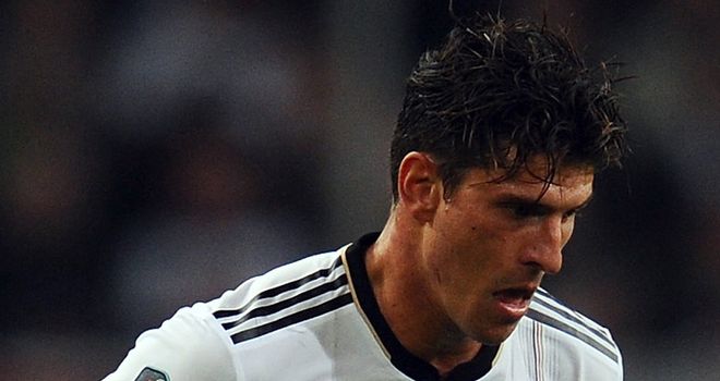 Mario Gomez: The Bayern Munich striker put Germany ahead in Leipzig