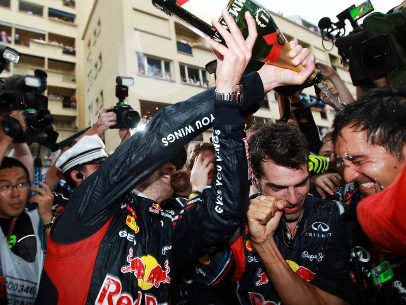 Red Bull celebrate