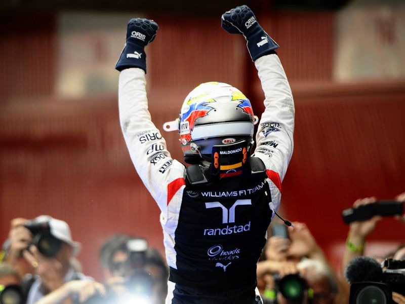 Maldonado celebrates