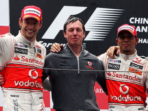 Tim Goss (centre): New McLaren role