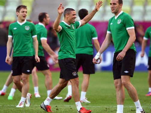 Jon Walters: Hobbled off training pitch