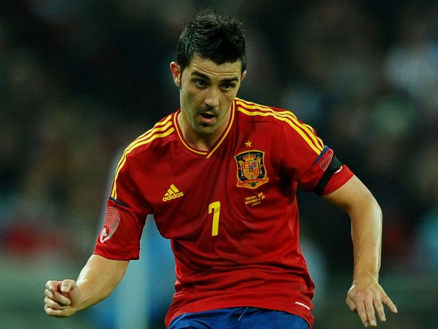 David Villa: On target for Spain