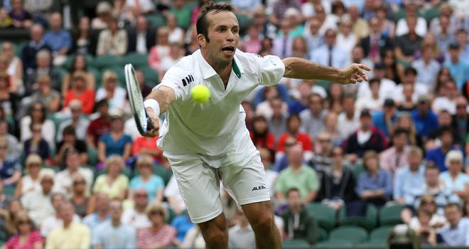 Radek Stepanek stunned top seed Novak Djokovic when he took the first set.