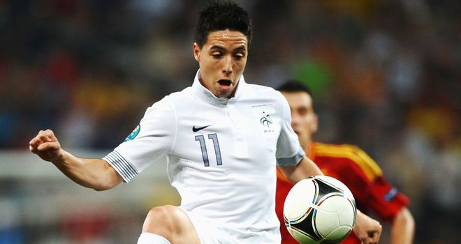 Samir Nasri: Clashed with a reporter following France's quarter-final defeat to Spain