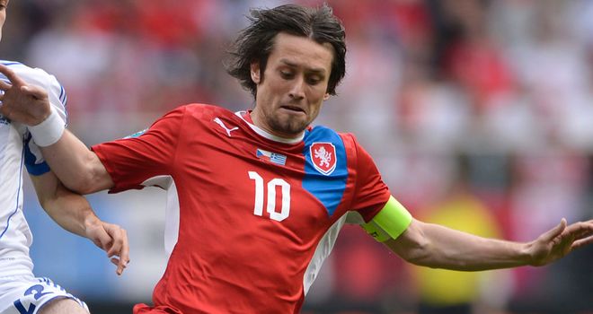 Tomas Rosicky: The playmaker is struggling to shake off an ankle injury ahead of their Euro 2012 quarter-final against Portugal