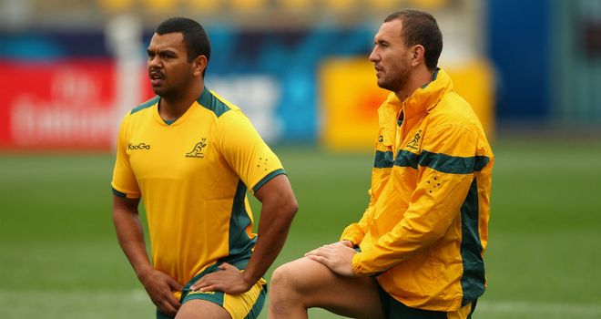 Kurtley Beale (L) and Quade Cooper (R) were involved in an incident at a Brisbane hotel