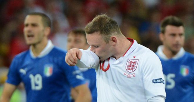 Wayne Rooney: England striker says the players are gutted after losing to Italy at Euro 2012