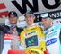 Final podium (l-r): Frank Schleck, Rui Costa and Levi Leipheimer