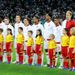 The national anthems are blared out and the teams take up their positions. Time for kick-off.