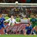 England have one last attack, which sees the ball sit up for Rooney, but his bicycle kick flys over the bar. 90 minutes are up and extra time will follow.