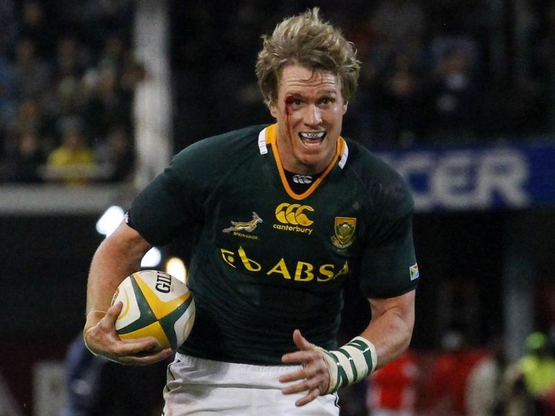 Jean de Villiers score number two for the Boks...