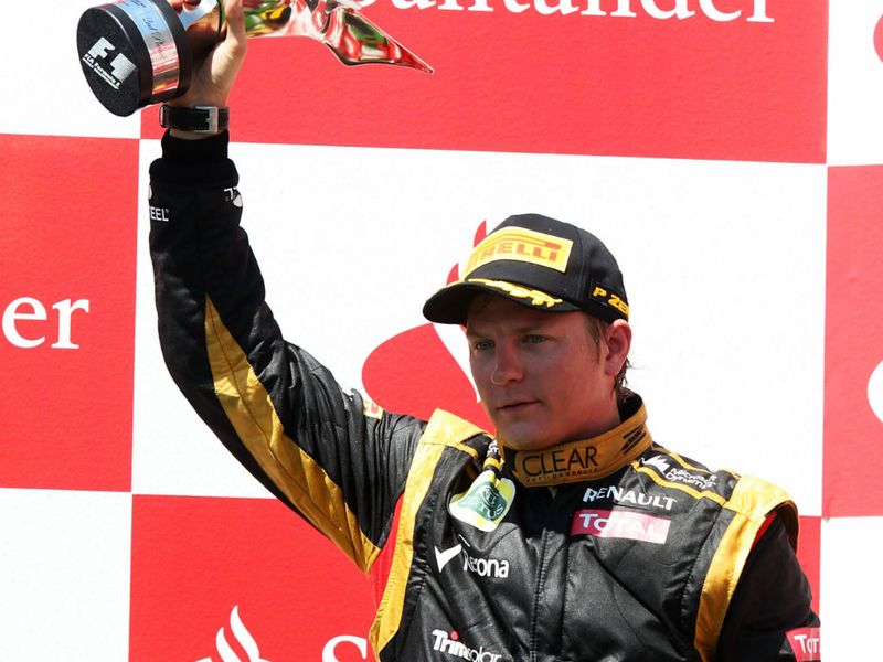 Kimi on the podium