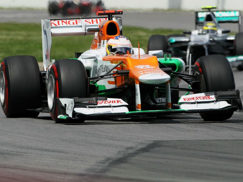 Paul di Resta on track