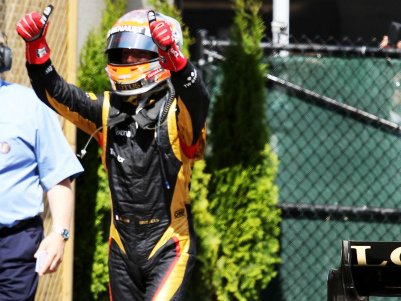 Romain Grosjean was delighted with second