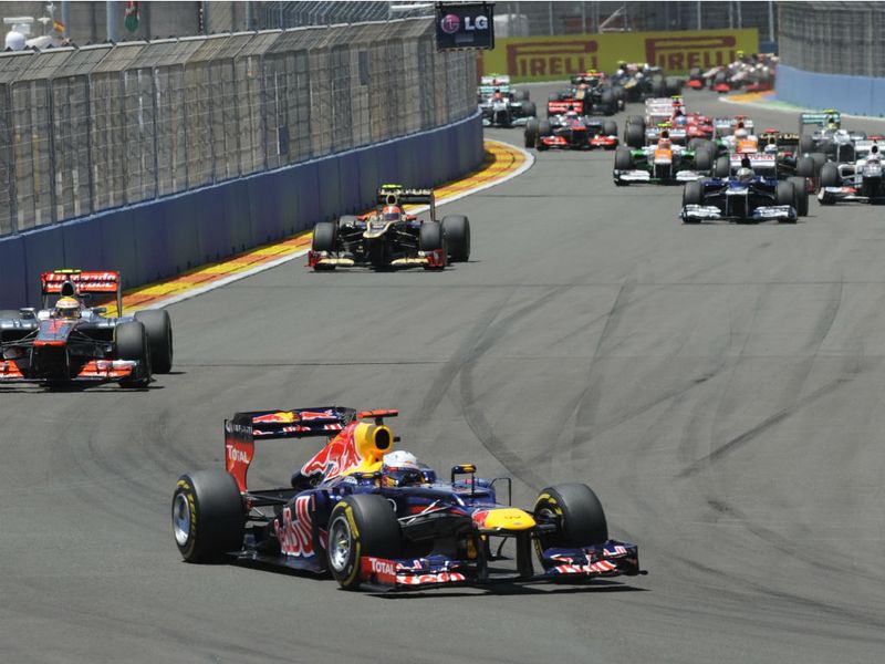 The race start