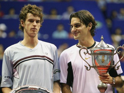 Federer first met - and beat - an 18-year-old Murray in 2005