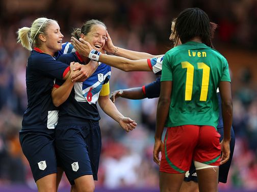 Casey Stoney scored for Great Britain
